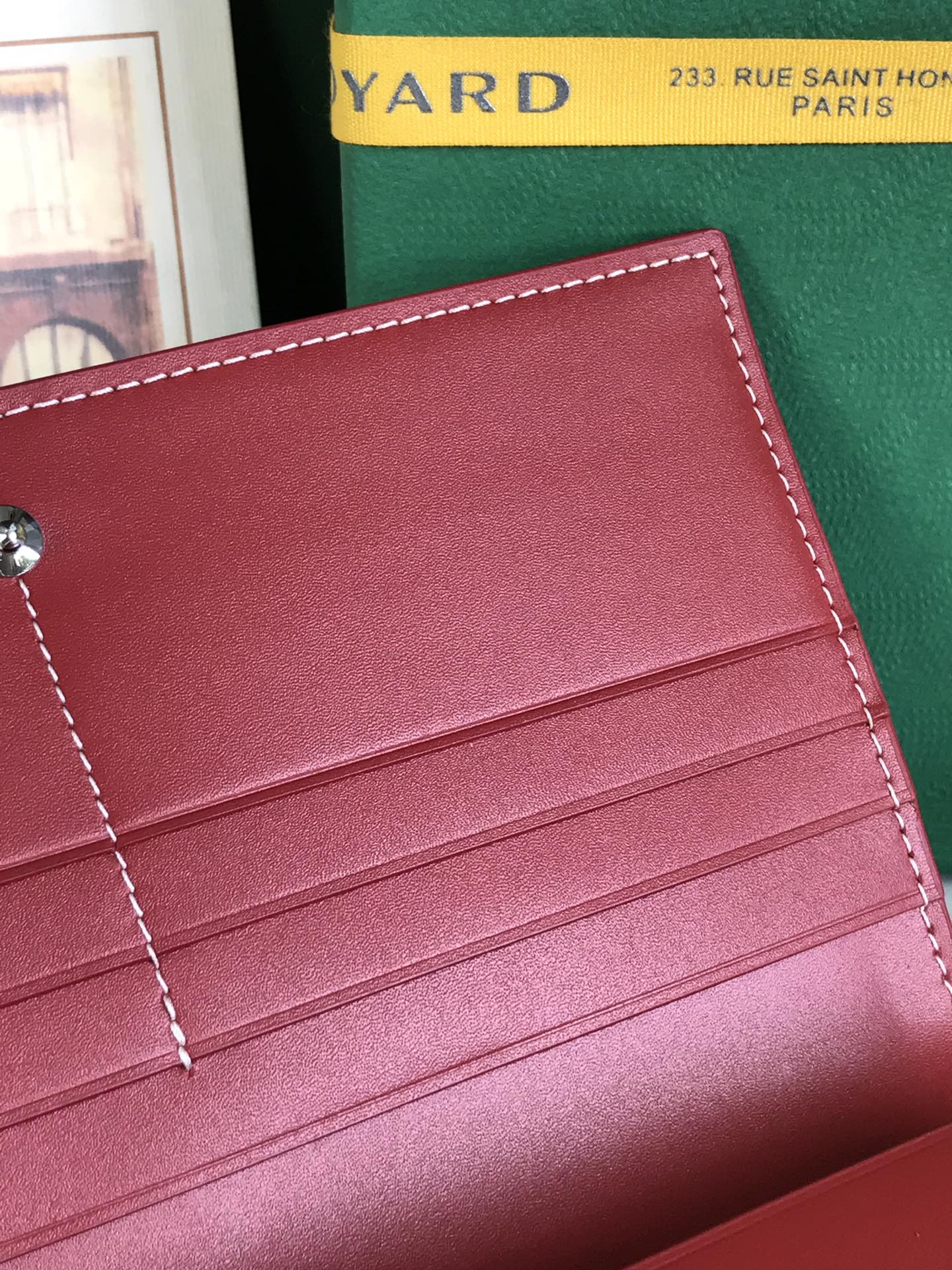 CARTERA RICHELIEU 19 EN LONA GOYARDINE ROJA CLÁSICA