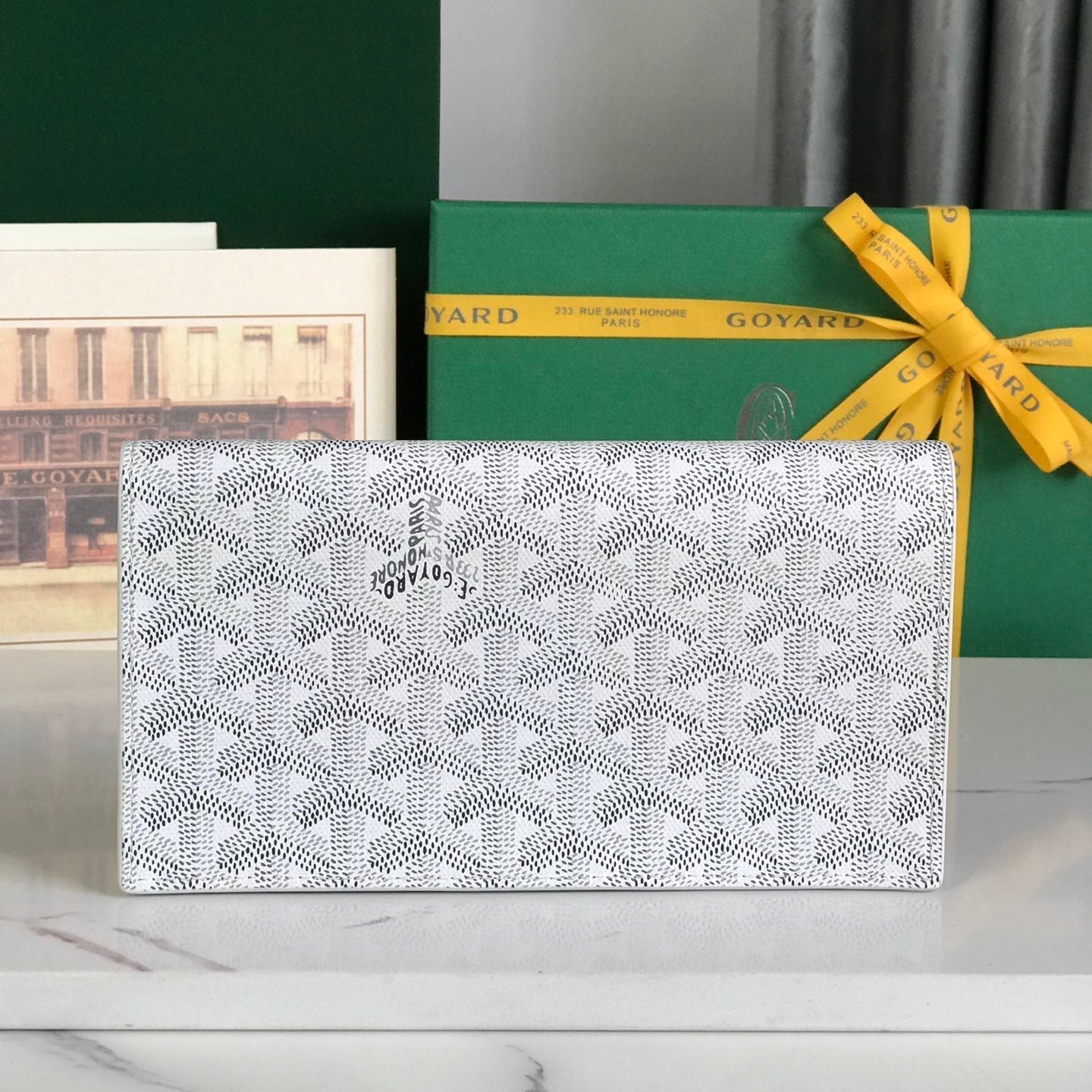 CARTERA RICHELIEU 19 EN LONA GOYARDINE BLANCA