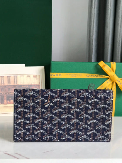 CARTERA RICHELIEU 19 DE LONA GOYARDINA AZUL MARINO
