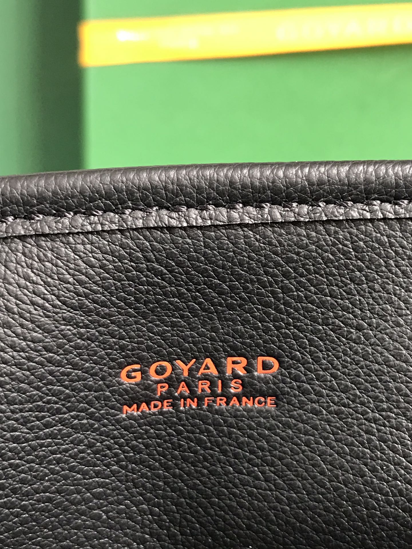 BOLSO ANJOU MINI 20 EN PIEL DE BECERRO NEGRA Y LONA GOYARDINE