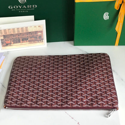 S¨¦NAT MGM POUCH 40 IN BURGUNDY RED GOYARDINE CANVAS