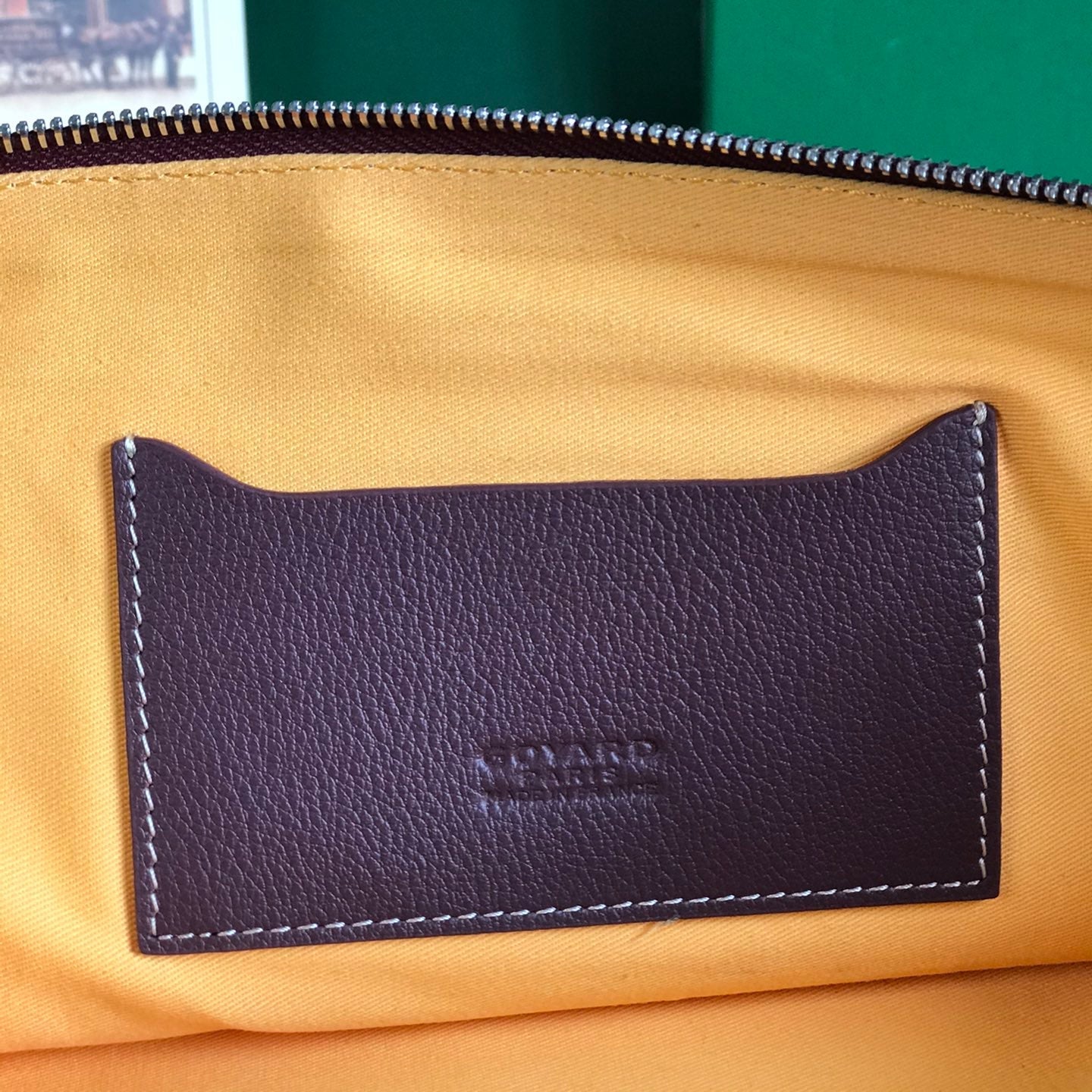 S¨¦NAT MGM POUCH 40 IN BURGUNDY RED GOYARDINE CANVAS