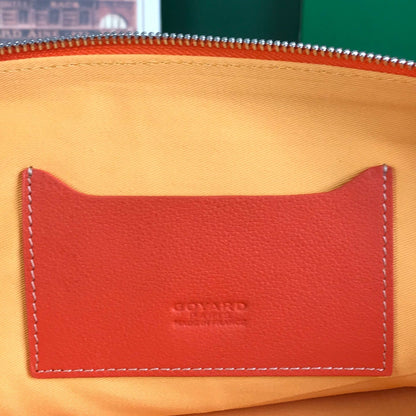 S¨¦NAT MGM POUCH 40 IN RED ORANGE GOYARDINE CANVAS