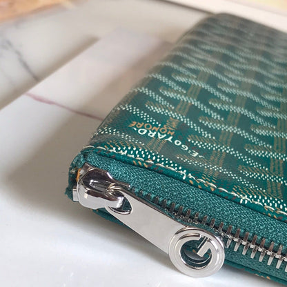 S¨¦NAT MGM POUCH 40 IN GREEN GOYARDINE CANVAS
