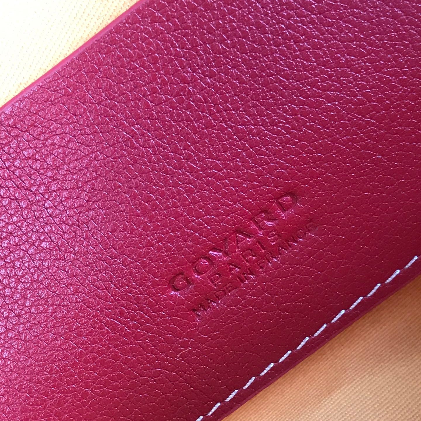 POCHETTE S¨¦NAT MGM 40 EN TOILE GOYARDINE ROUGE MONZA
