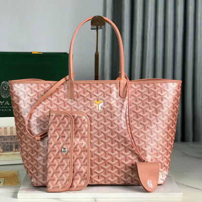 SAINT LOUIS PM 34 EN LONA GOYARDINE ROSA MANHATTAN Y PIEL DE BECERRO