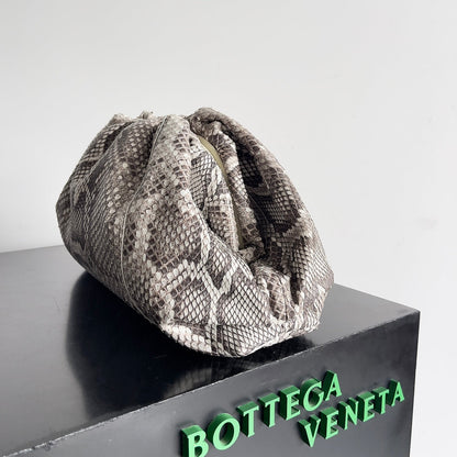 Pochette BV 38 cm en python avec finitions en cuir 209318