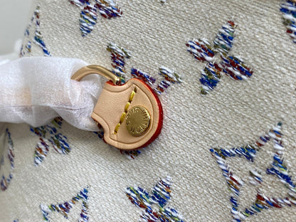 Tela jacquard con monograma multicolor beige mm 31 de Neverfull