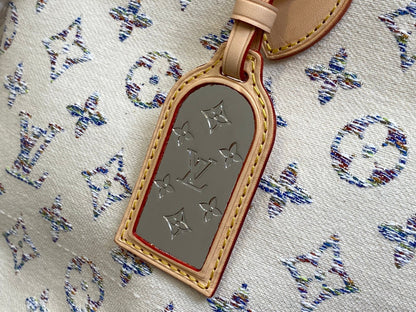 Tela jacquard con monograma multicolor beige mm 31 de Neverfull