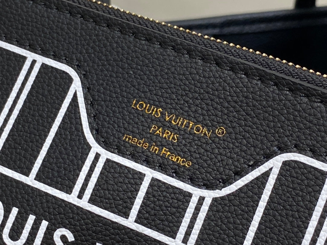 Neverfull 24 Bandouli¨¨re Inside Out BB Black Calfskin