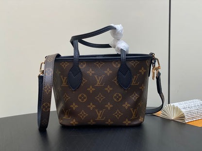 Neverfull 24 Bandouli¨¨re Inside Out BB Black Calfskin