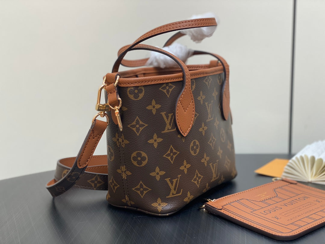 Neverfull 24 Bandouli¨¨re Inside Out BB Brown Calfskin
