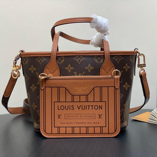 Neverfull 24 Bandouli¨¨re Inside Out BB Brown Calfskin