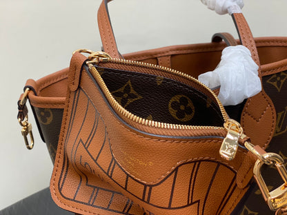 Neverfull 24 Bandouli¨¨re Inside Out BB Brown Calfskin