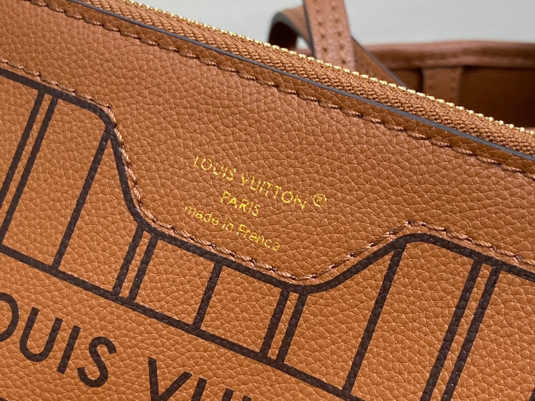 Neverfull 24 Bandouli¨¨re Inside Out BB Brown Calfskin