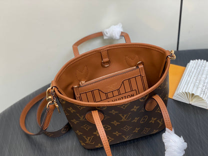 Neverfull 24 Bandouli¨¨re Inside Out BB Brown Calfskin