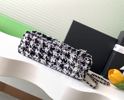 CC 25C Blanc Noir Paillettes Quincaillerie Argentée