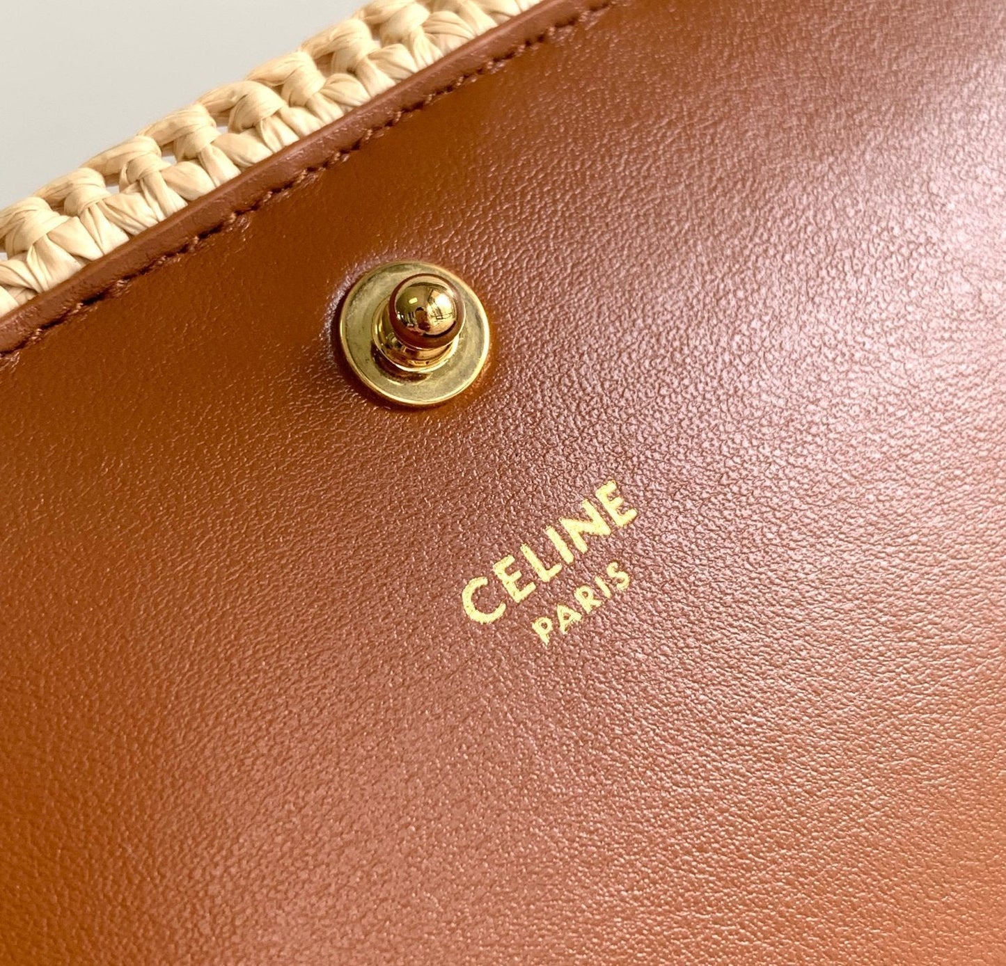 celin multipochette 23 beige raffia trimmings calfskin