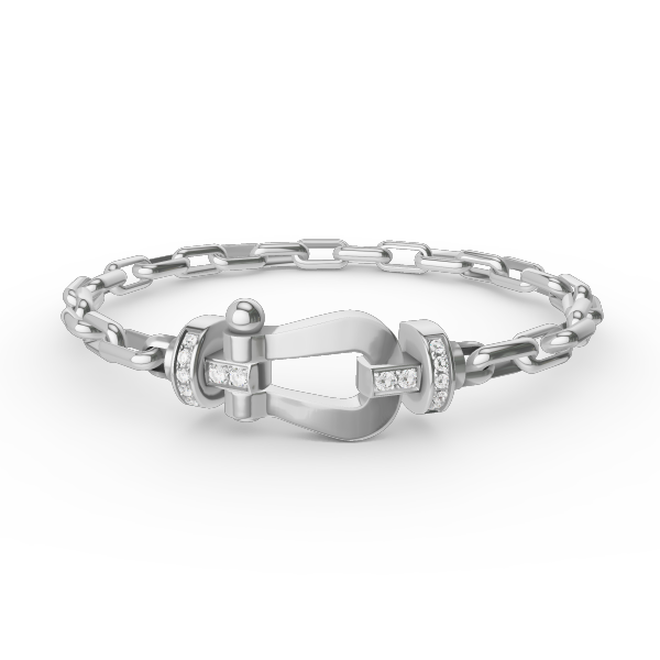 DIANA FORCE LARGE HORSESHOE CLASP  METAL BRACELET
