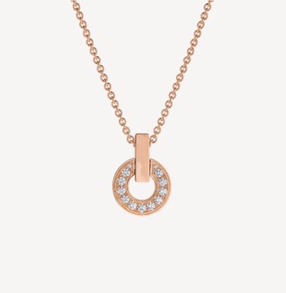 DIANA GARI NECKLACE PINK GOLD DIAMOND