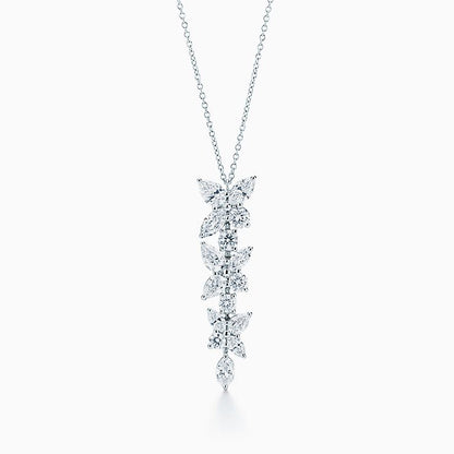 PENDENTIF GOUTTE DE DIAMANTS À GROUPE MIXTE