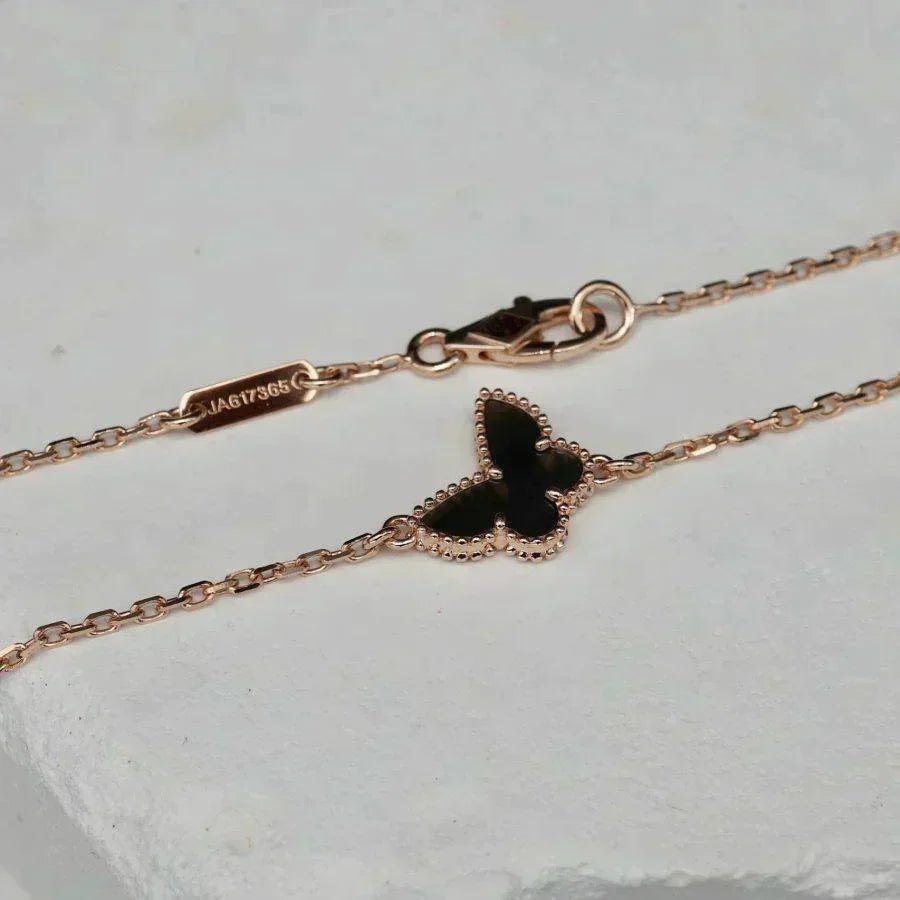 DIANA BUTTERFLY ONYX  BUTTERFLY BRACELET