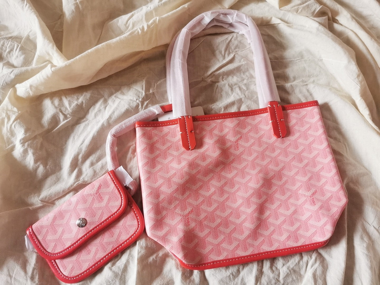 MINI HOBO BOHEME LONA ROSA 38CM