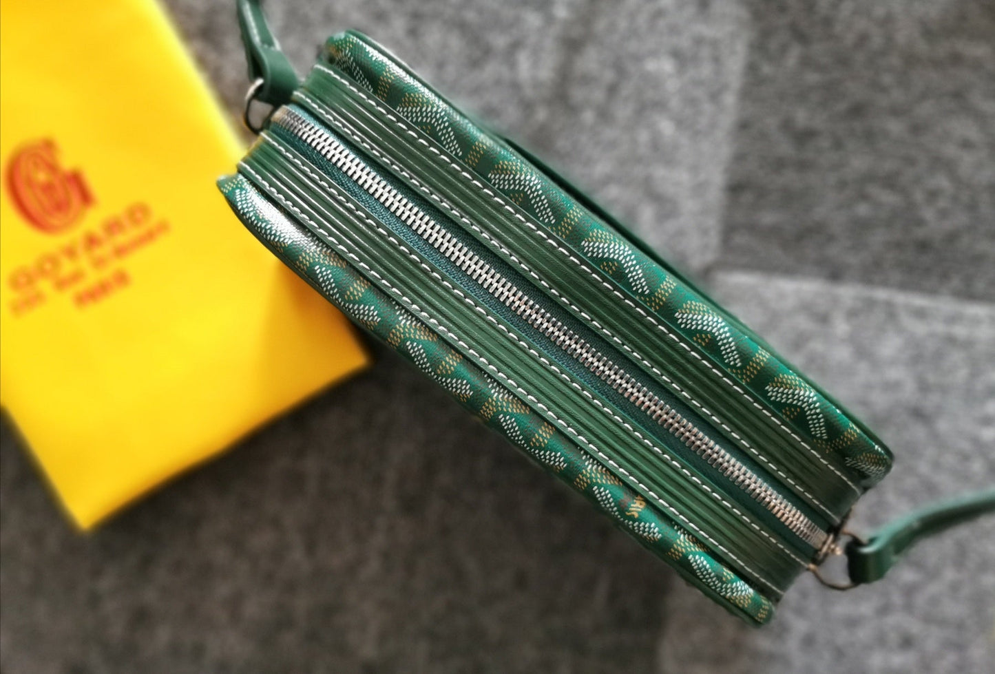 BOLSA CAP-VERT PM 23X8X14CM LONA VERDE