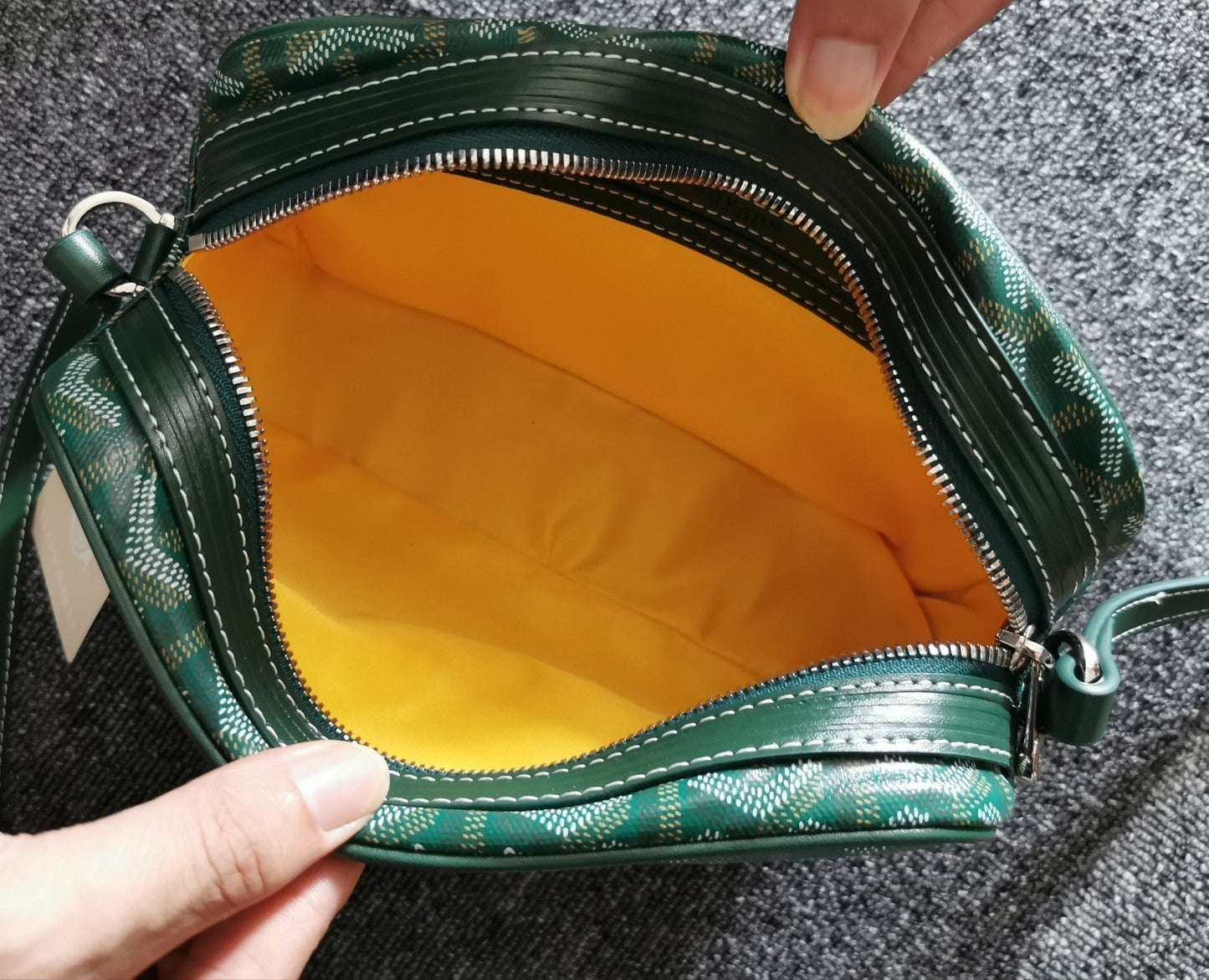 BOLSA CAP-VERT PM 23X8X14CM LONA VERDE