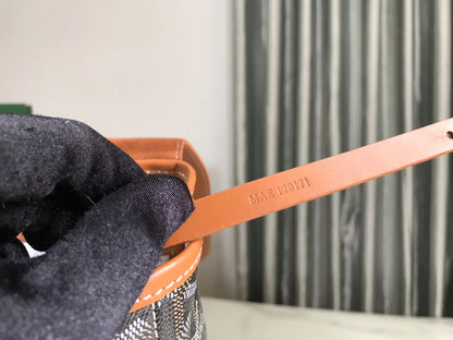 BOLSO GOYARD CITADIN 38CM LONA NEGRA Y TAN