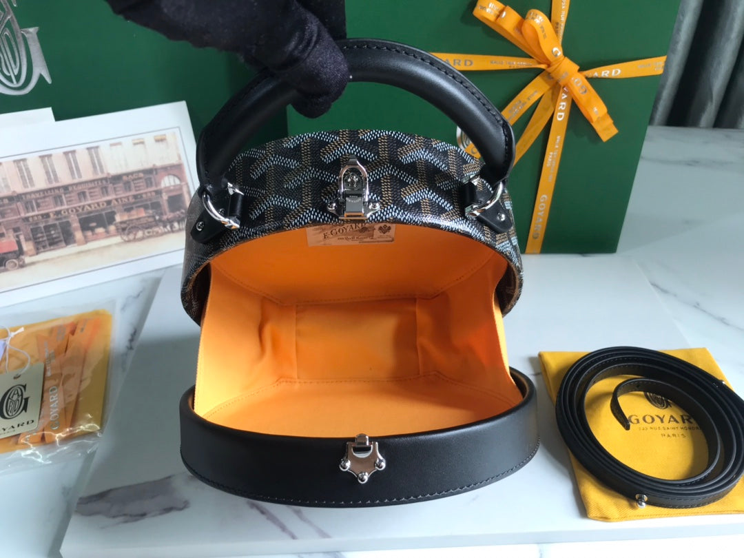 LE SAC DE COFFRE ALTO HATBOX 18CM EN TOILE NOIRE